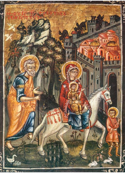 The flight into Egypt