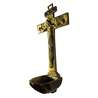 Crucifix-stoup out of enamelled bronze, 16 cm (Autre vue de biais)