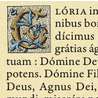 Canon d'autel "Azur" sans moulure au format A4 (Lettrine du Gloria)