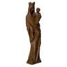 Statue de la Vierge couronnée, 44 cm (Vue du profil droit en biais)