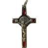 Cross-pendentive of saint Benoit - red