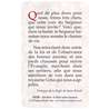 Carte-prière Saint Benoît (Verso)