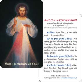 Card-prayer of Merciful Christ of Vilnus (detail) (Recto-Verso)