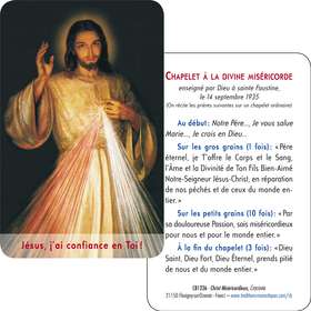 Tarjeta-rezo del Cristo Misericordioso del Cracovie (detalle) (Recto-Verso)