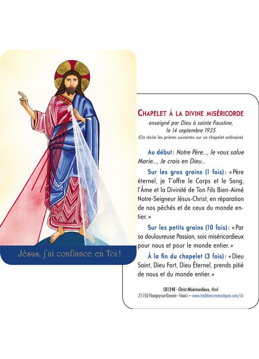 Card-prayer of Merciful Christ of Madi (Recto-Verso)