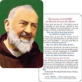 Tarjeta-rezo del Padre Pio (Recto-Verso)