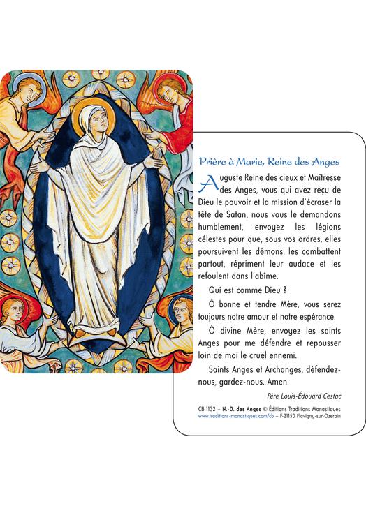 Card-prayer of the Assumption (Recto-Verso)