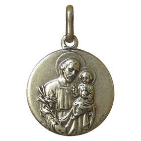 Médaille saint Joseph en métal 18 mm