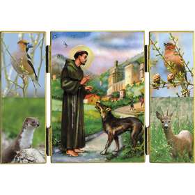 Saint Francis and the wolf of Gubbio