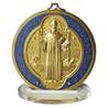 Médaille de saint Benoît émaillée de grande taille, 80 mm (Vue du verso)