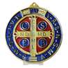 Medal of Benedict saint enamelled of large size, 150 mm (Vue de face)