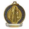 Médaille de saint Benoît émaillée de grande dimension, 50 mm (Vue du verso)