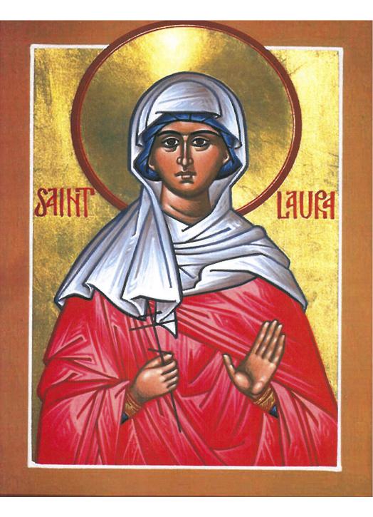 Icon of saint Laura
