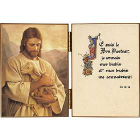 Le Bon Pasteur et une citation de saint Jean