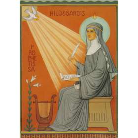 Icon of saint Hildegarde de Bingen