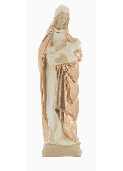 Statue de la Vierge d'Autun polychrome (Vue de face)