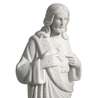 Sacred Heart of Jesus, reconstituted marble, 27,5 cm (Gros plan sur la vue de profil)