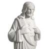Statue du Sacré-Coeur de Jésus, 27,5 cm (Gros plan sur la vue de profil)