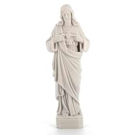 Sacred Heart of Jesus, reconstituted marble, 27,5 cm (Vue de face)