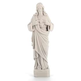 El Sagrado Corazón de Jesús, mármol reconstituido, 27,5 cm (Vue de face)