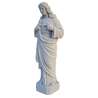 Sacred Heart of Jesus, reconstituted marble, 27,5 cm (Vue du profil gauche en biais)