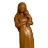 Estatua de la Virgen Madre, Niño en sus brazos. 20 cm (Gros plan sur la vue de face)