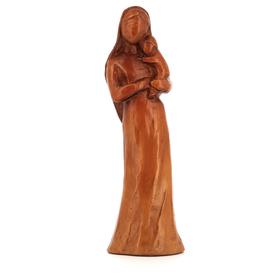 Statuette de la Vierge Mère, Enfant dans les bras. 20 cm (Vue de face)