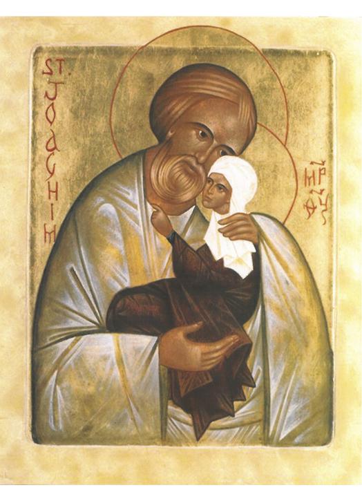 Icône de saint Joachim avec la sainte Vierge Icône de saint Joachim avec la sainte Vierge