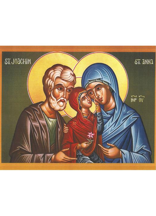 Icône de saints Joachim et Anne avec la sainte Vierge Icône de saints Joachim et Anne avec la sainte Vierge