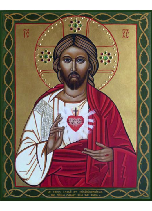 Icône du Cœur Sacré et Miséricordieux de Jésus