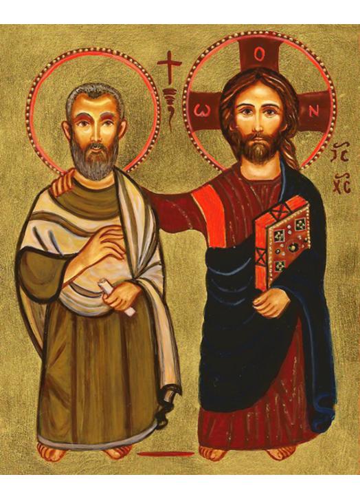 Icono de la amistad (Jesús y San Menah)