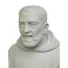 Statue of Padre Pio (Gros plan sur le visage en biais)