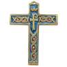 Cross bronze enamelled symbol - 14 cm