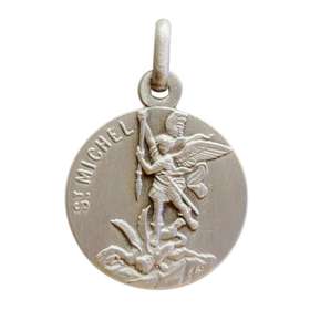 Médaille de saint Michel 18mm, argenté