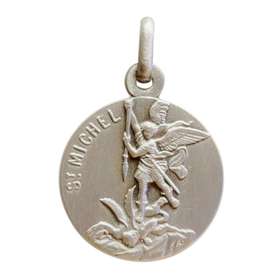 Médaille de saint Michel 18mm, argenté