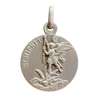 Saint Michael medal, silver metal - 18 mm (Réf. MED4025)