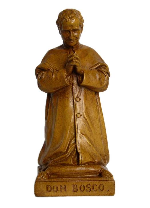 Saint John Bosco on his knees, 16 cm (Vue de face)