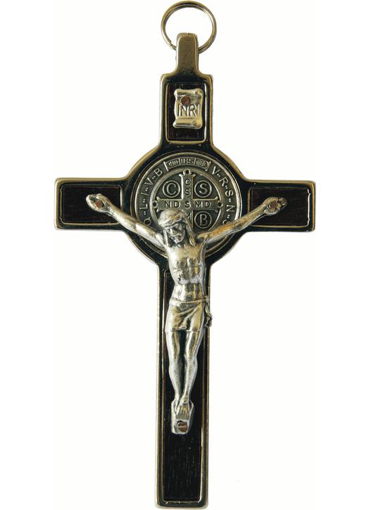 Crucifix of Saint Benedict rosewood (Crucifix de saint Benoît)
