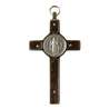 Crucifix de Saint Benoît, métal et bois 80 mm (Verso du crucifix)