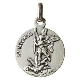 Médaille de saint Michel 18mm, argent massif