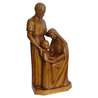 Statue of the Holy Family, 80 cm, light wood (Vue de biais)