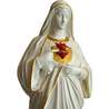 statue of the Immaculate Heart of Marie, 40 cm (Gros plan sur le buste)