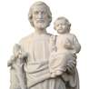 Statue of Joseph saint with the Child Jesus, 79 cm (Gros plan sur le buste)