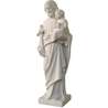 Statue of Joseph saint with the Child Jesus, 79 cm (Vue du profil gauche en biais)