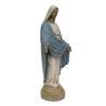 Statue de la Vierge miraculeuse moderne polychrome, 22 cm (Vu du profil droit en biais)