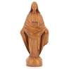 Statue of modern light wood miraculous Virgin, 22 cm (Vue de face)