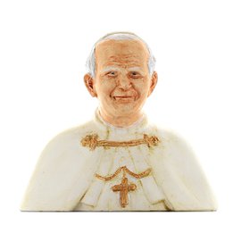 Bust of the saint Jean-Paul II, 15 cm (Vue de face)