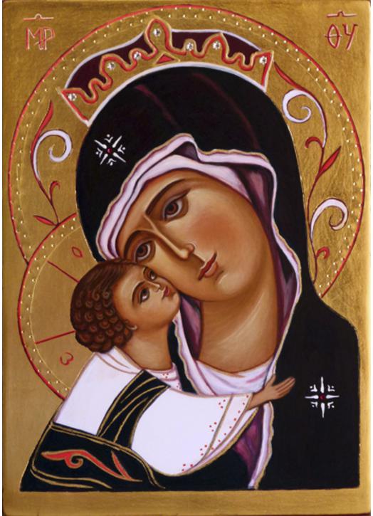 Icono de la Virgen y el Niño