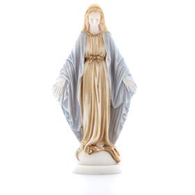 Polychrome statue of the miraculous Virgin, 23 cm (Vue de face)