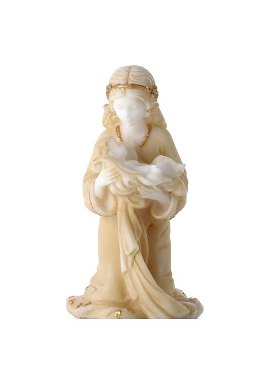 Vierge en prière - 10,5 cm (Vue du facee)